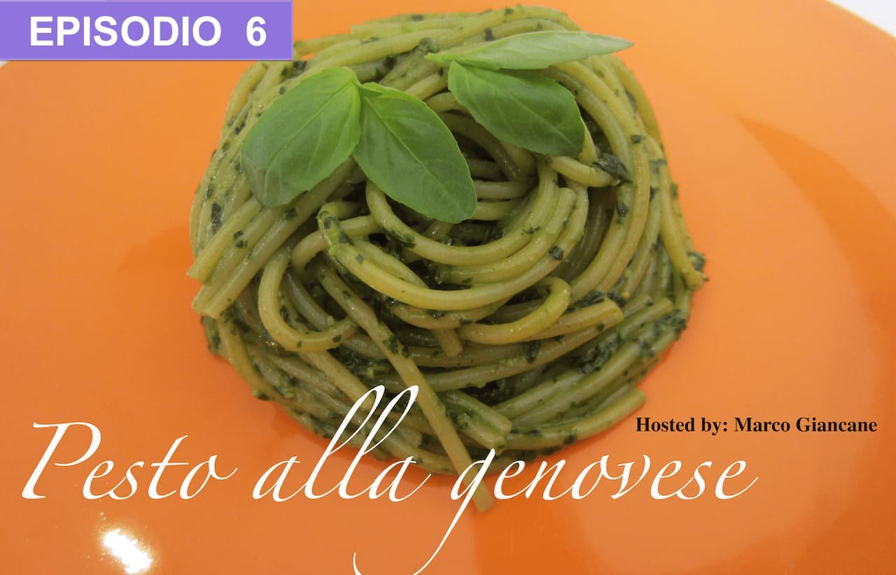 Espagueti verde – Spaghetti al pesto genovese.