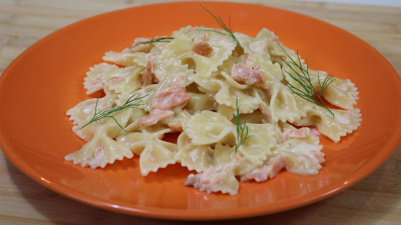 Pasta con salmón