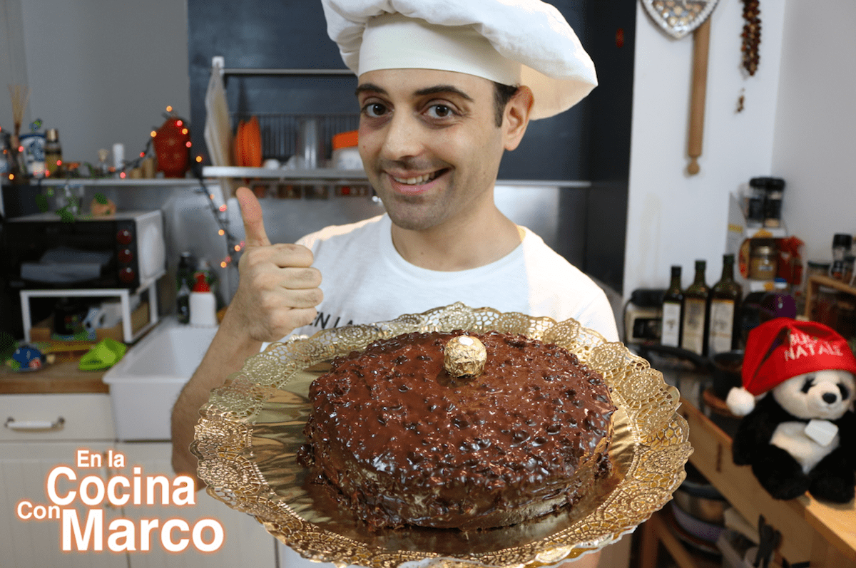 Tarta Ferrero Rocher cocinaconmarco