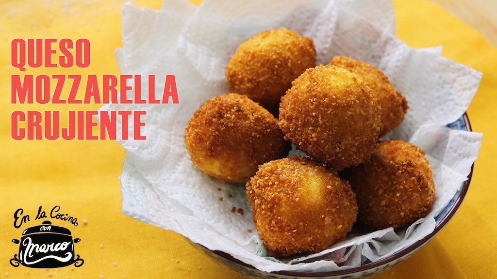 Bolitas de queso MOZZARELLA crujientes – MOZZARELLA in CARROZZA
