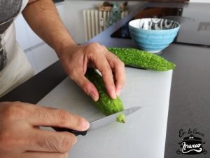 limpiar karela