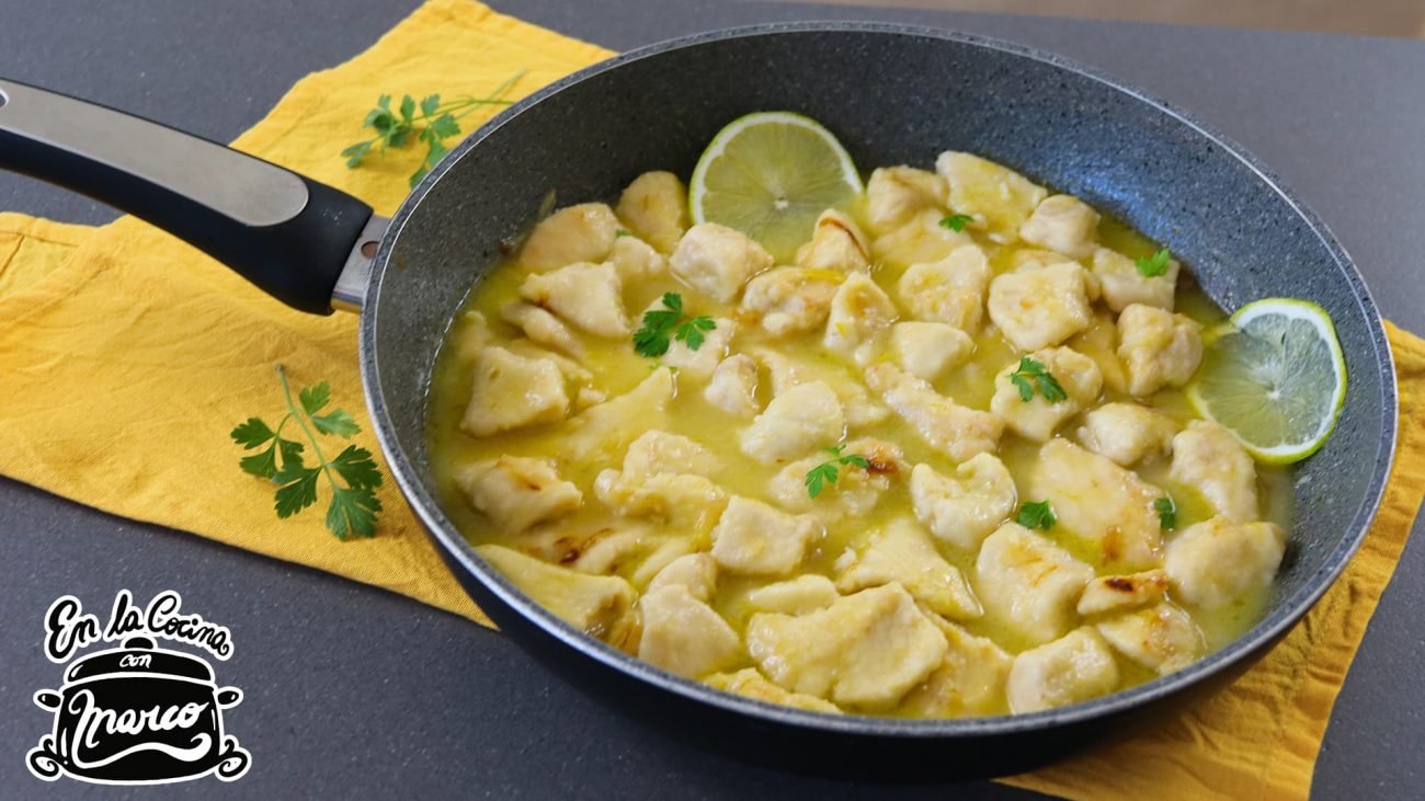 Pollo al limón receta china con pechuga