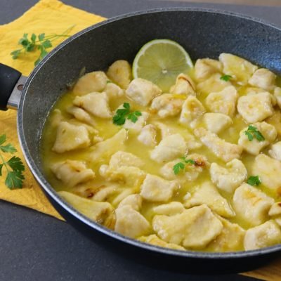 Pollo con limon cremoso