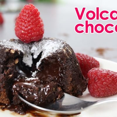 Volcán de chocolate