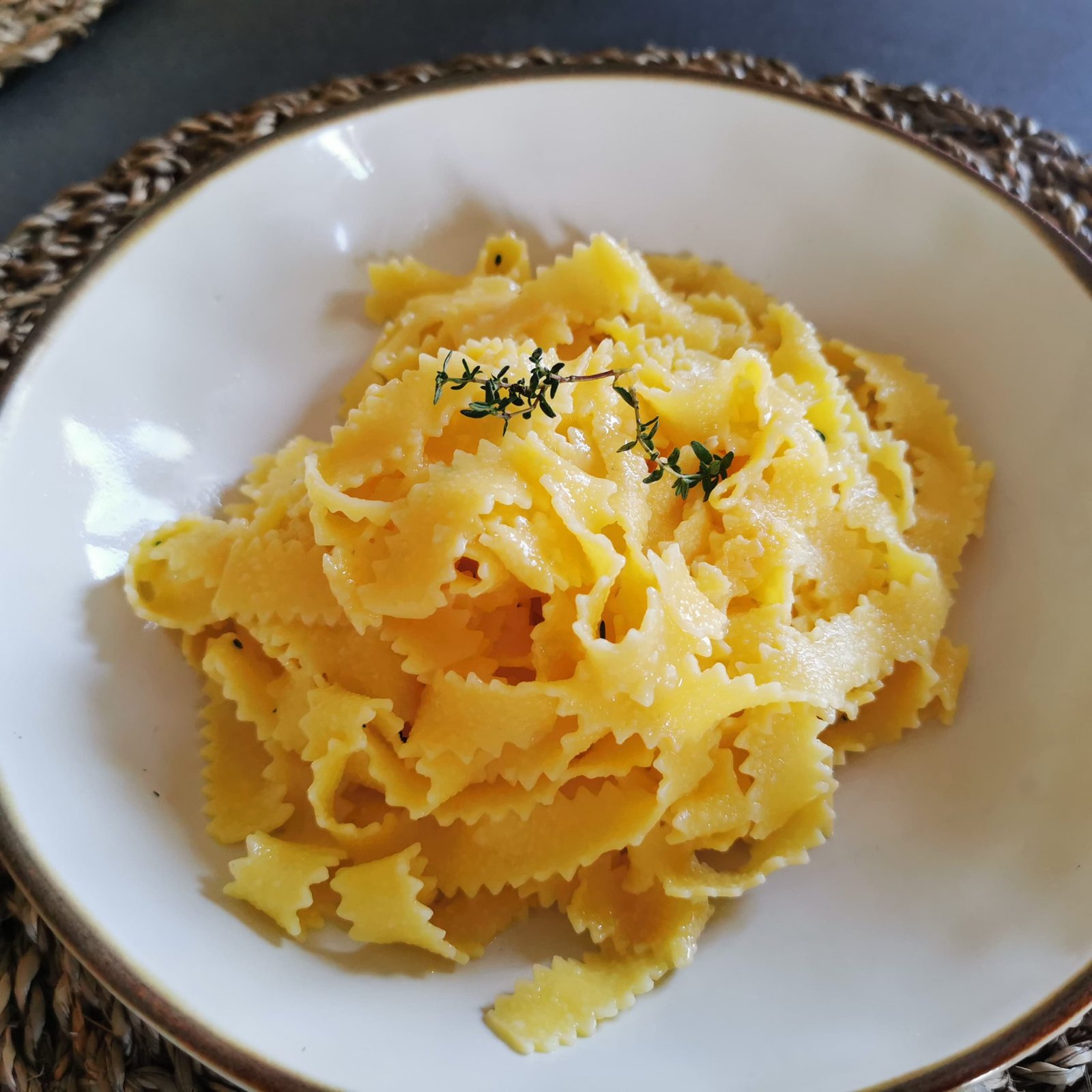 Pasta con limón