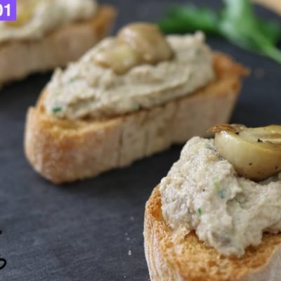 brusquetas de champiñones