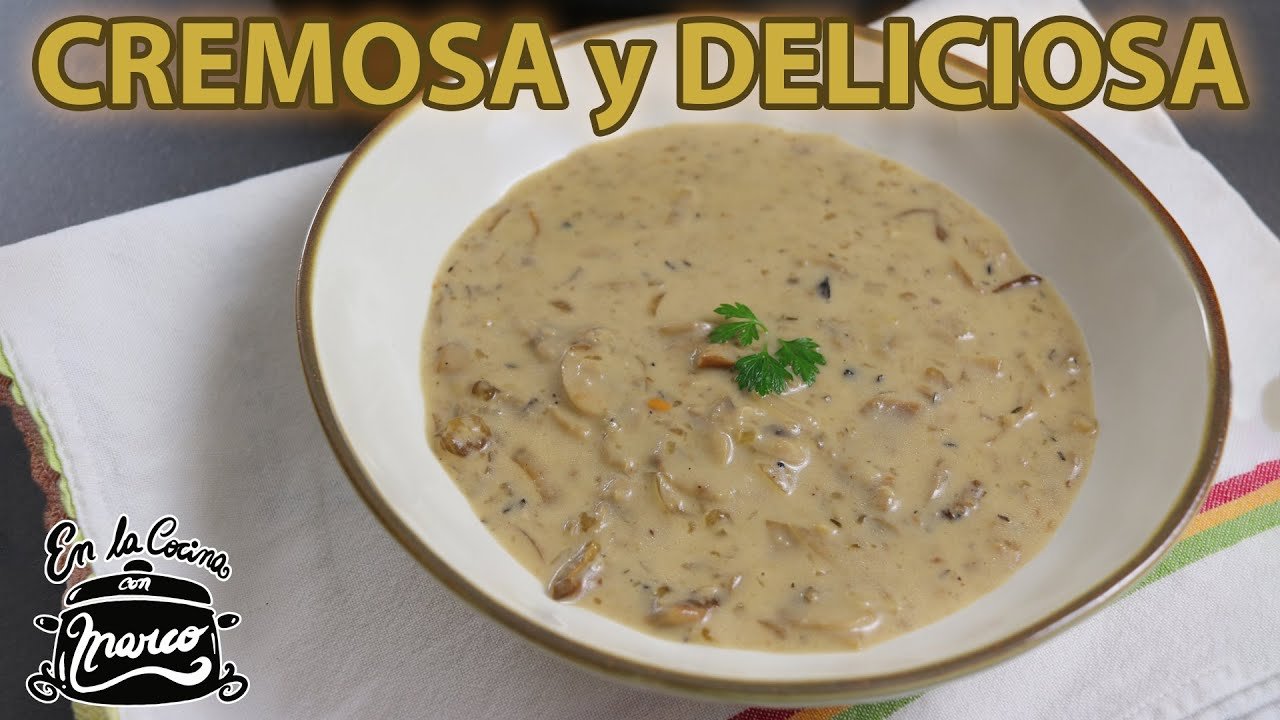 sopa de hongos