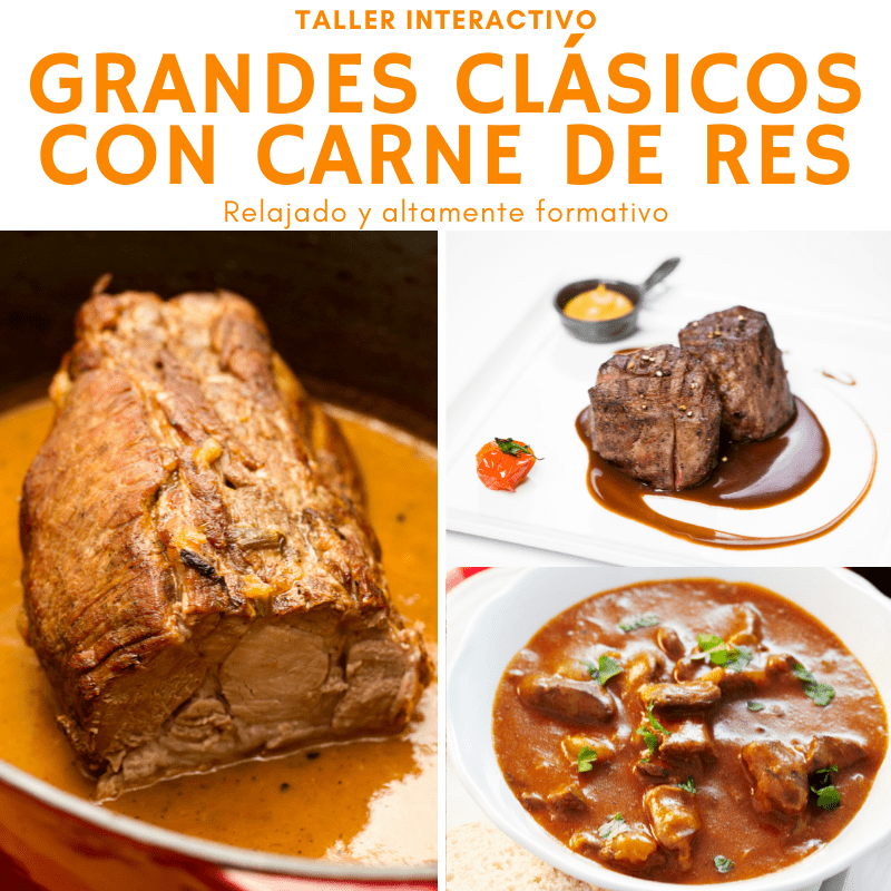 Taller carne de res curso de cocina interactivo