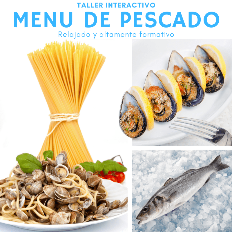 curso de cocina taller Menu de pescado