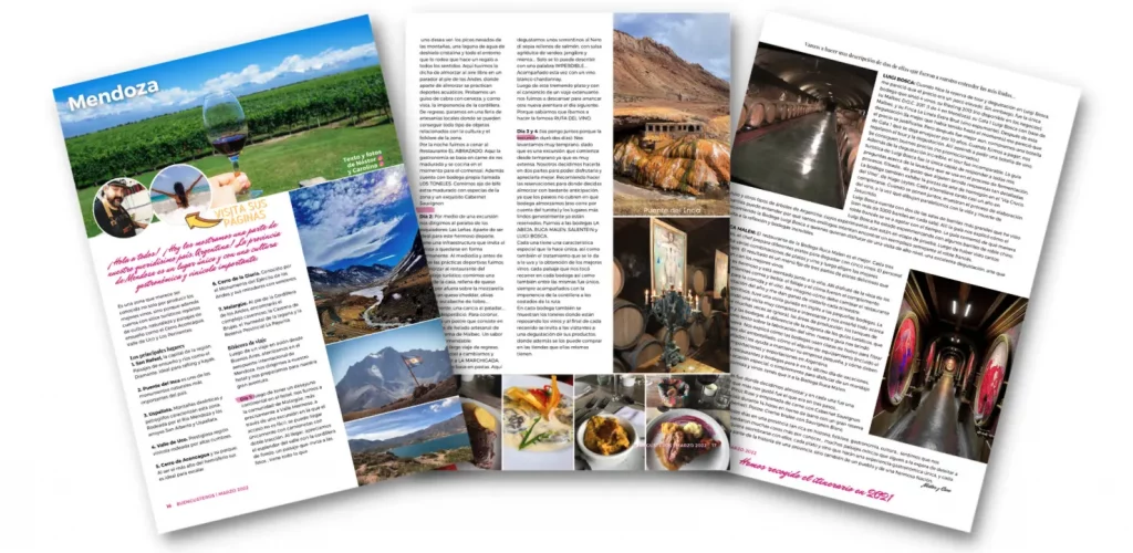 viaje eno gastronomico a Mendoza Argentina