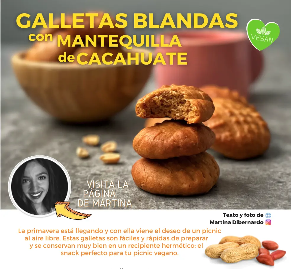 galletas con mantequilla de mani veganas