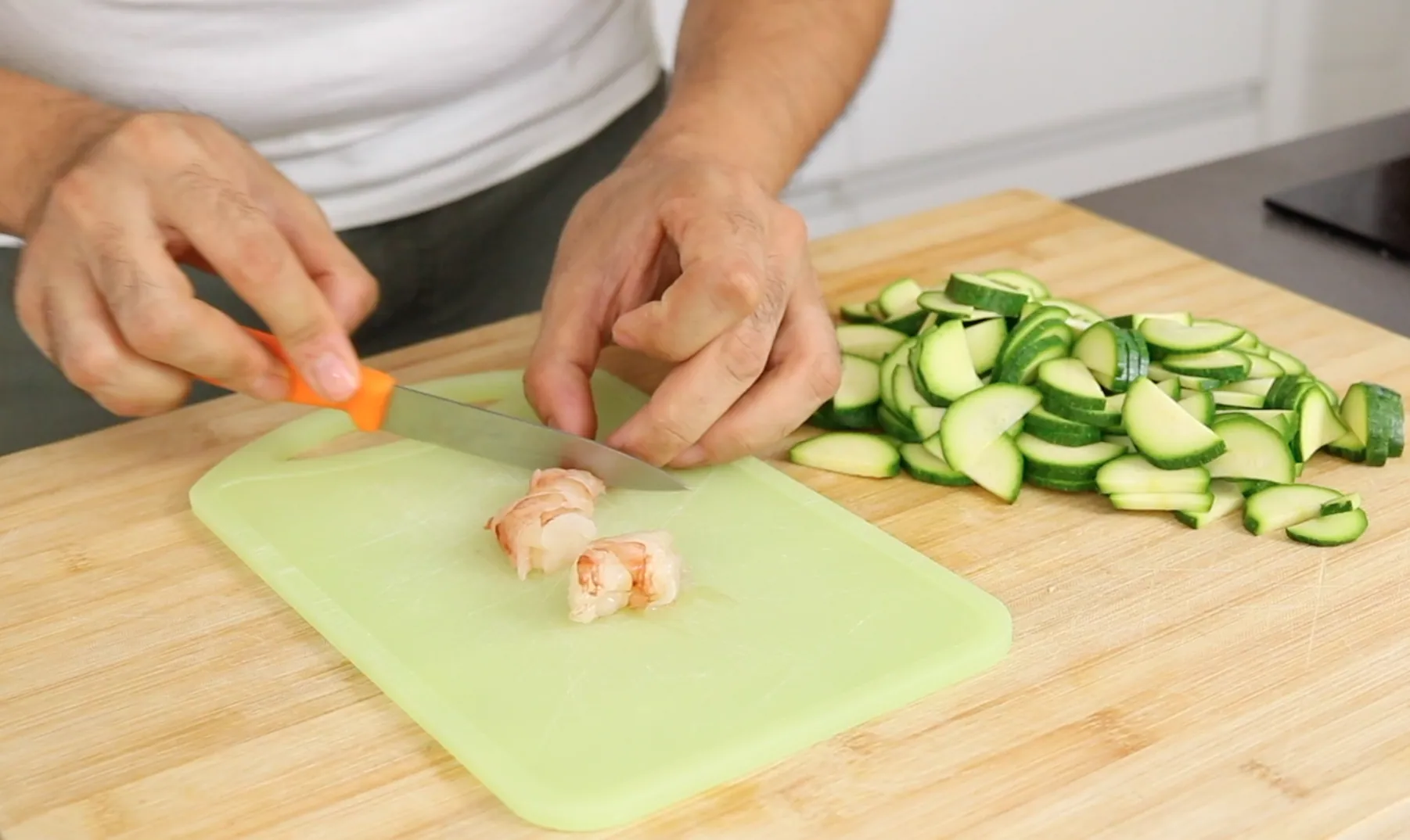 cortar gambas
