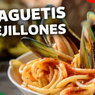 Espaguetis mejillones