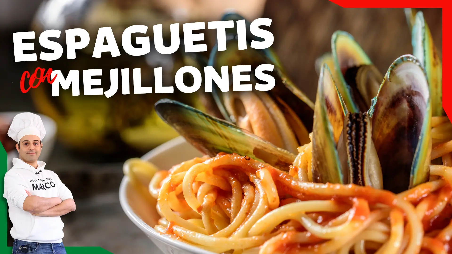 Espaguetis mejillones