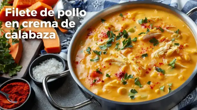Pollo con calabaza