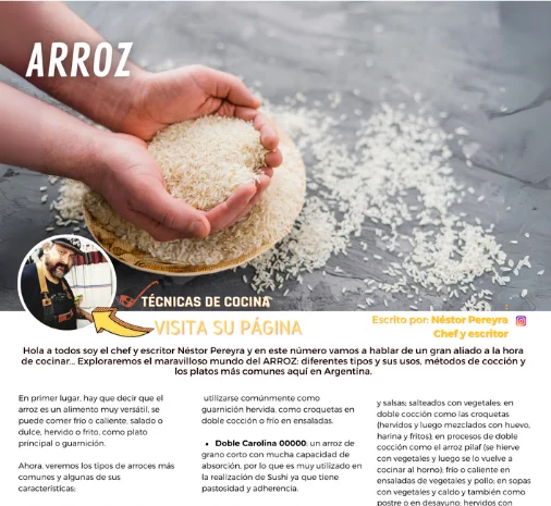 buengusteros n 31 técnicas de cocina arroz