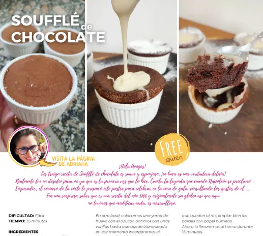 soufflé chocolate sin gluten